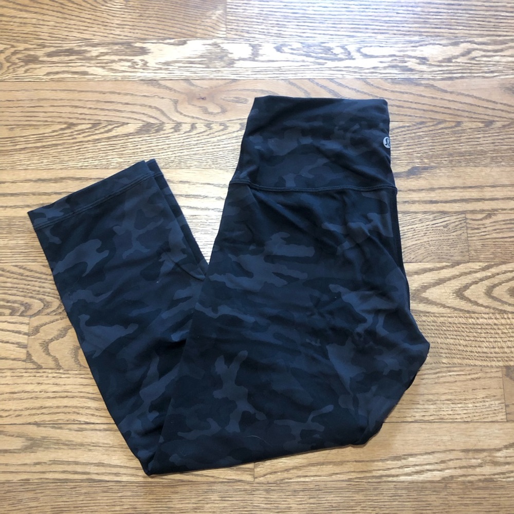 Lululemon Wunder Train High Rise Crop 21” Incognito Camo